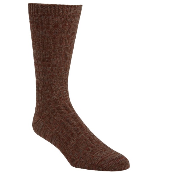 Men's 1901 Marled Ribbed Socks, Size One Size - Brown - Picture 1 of 3